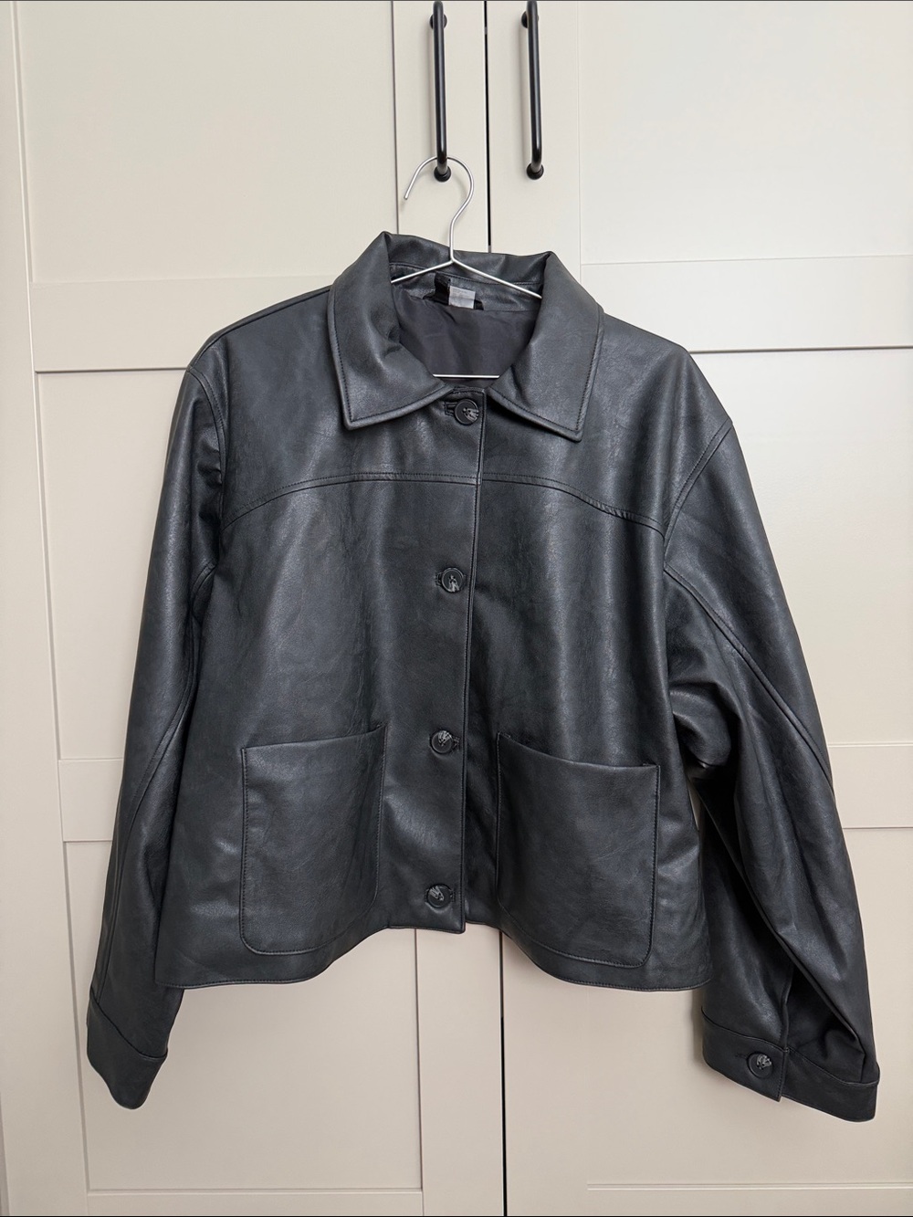 Faux leather jacket